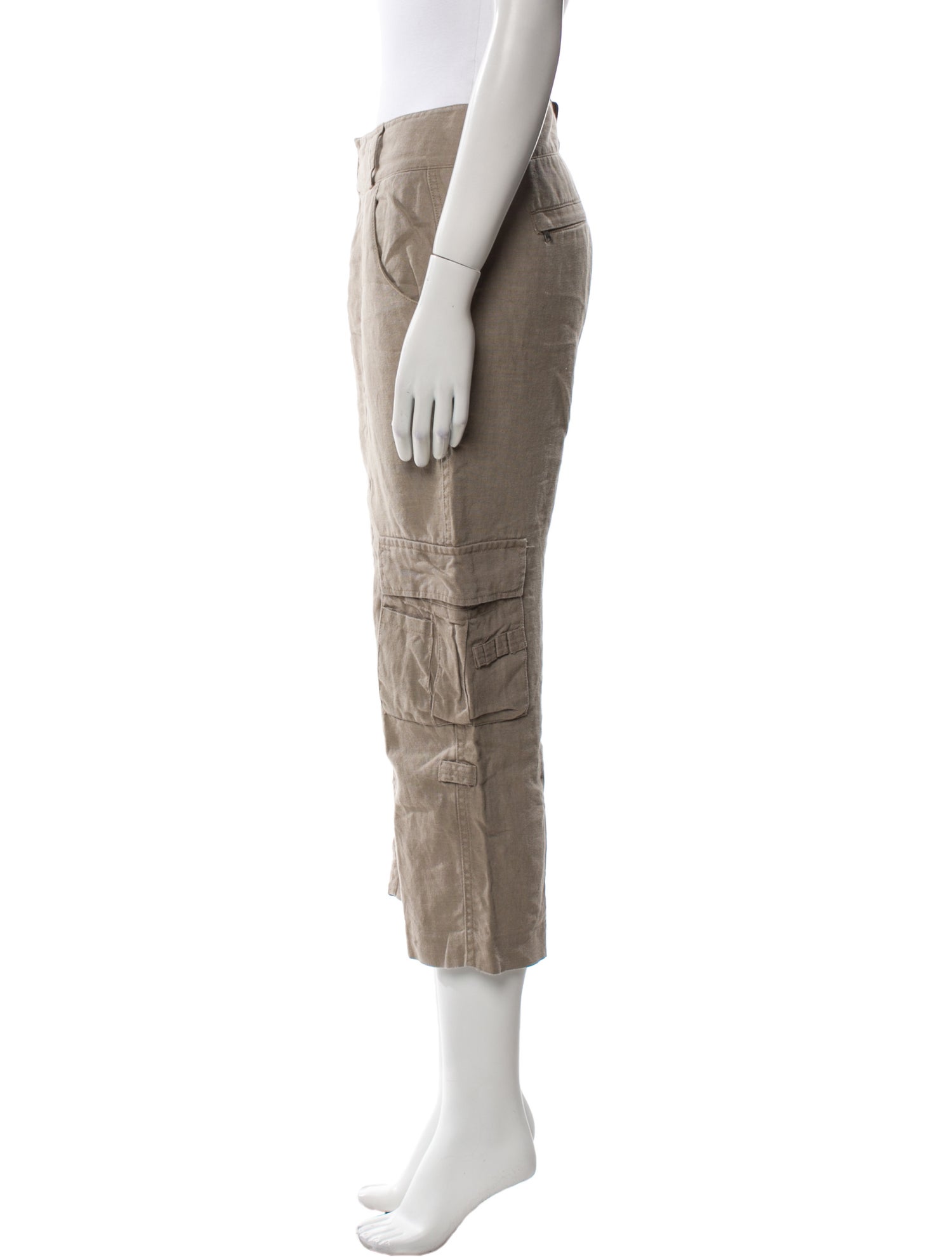 Alice + Olivia Linen Straight Leg Pants